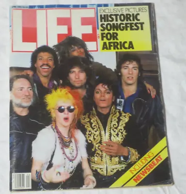 LIFE Magazine April 1985  We Are The World  Songfest For Africa Michael Jackson • $7.92