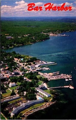 Bar Harbor Maine Mount Desert Island Bluenose Ferry Frenchman Bay ME Postcard • $5.99