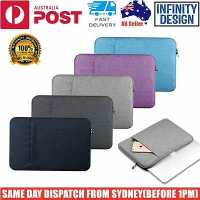 $19.99 • Buy For 2020 Macbook Air Pro 13.3  Laptop Sleeve Case Pouch Padded Soft Carry Bag AU