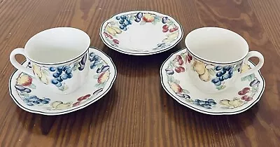 Villeroy & Boch MELINA  2 Teacups & 4  Saucers  In MINT CONDITION    Read • $20