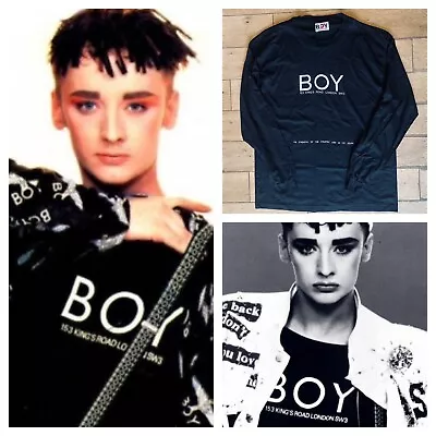 £24.97 • Buy Boy George Boy London Vintage Retro Men's Long Sleeve Crew Top T-Shirt Size XL