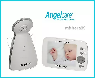 Angelcare AC1320 Digital COLOUR VIDEO Sound BABY MONITOR Zoom Camera 35  Screen • £59.95