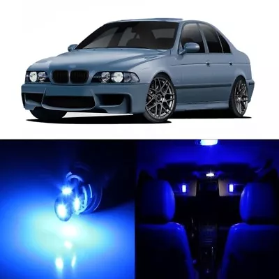 20 X Blue LED Interior Light Package For 1996 - 2003 BMW 5 Series M5 E39 + TOOL • $21.99