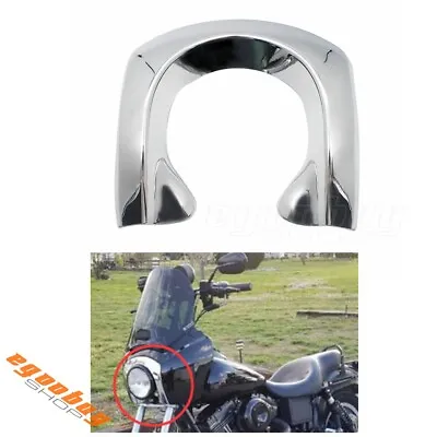 $33.62 • Buy Motorcycle Headlight Fairing Bezel Trim For Harley Dyna Street Bob FXDB FXDC FLD
