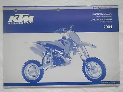 2001 KTM 50 SX Pro Senior LC Spare Parts Manual Chassis Engine English German • $34.99