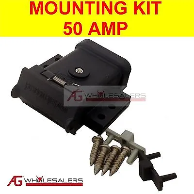 $14 • Buy Anderson Plug Mounting Kit 50a Mount System Cover Dust Cap External For Trailer
