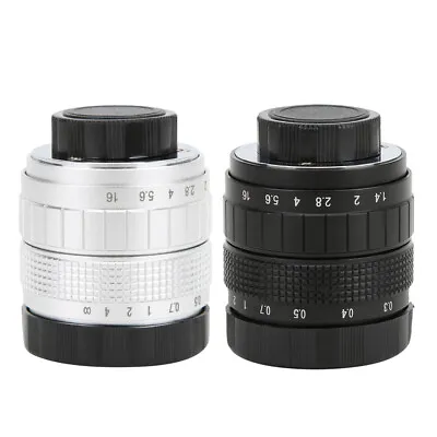 50mm F1.4 C Mount Lens Used With Adapter Ring For Mirrorless Camera GDS • £32.42