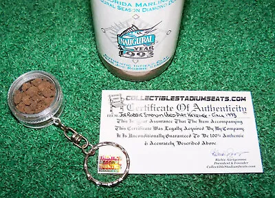 🏈 JOE ROBBIE STADIUM DIRT KEY RING Miami Dolphins Dan Marino Hard Rock Marlins⚾ • $39.99