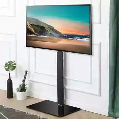 FITUEYES Universal TV Stand Base With Swivel Mount Height Adjustable 32 To 60 In • $55