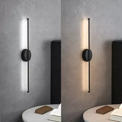 LED Wall Lights 60cm Long Strip Light Living Room Bedroom Bedside Sconce Lamp • £22.95