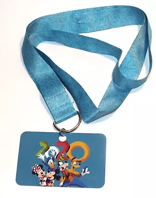 Disney Pin Trading Blue Lanyard 2020 Mickey Mouse Friends Instructions Card WDW • $4