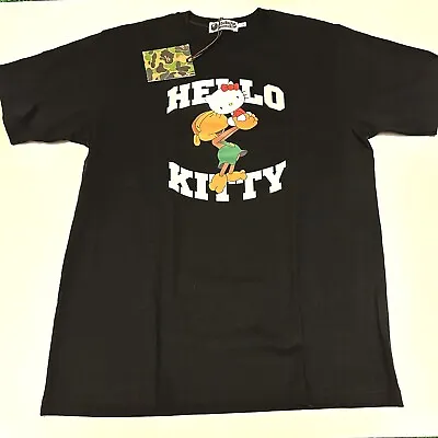 A Bathing Ape BAPE Baby Milo Hello Kitty 2021 Short Sleeve T-Shirt Size L NEW • $175
