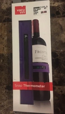 $9.50 • Buy Vacu Vin Snap Wine Bottle Thermometer Fit Any Size Bottle