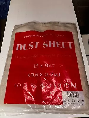  12ft X 9ft Cotton Twill Dust Sheet • £10