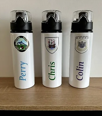 Bowls Personalised Water Bottle With Club Logo & Name • £14.95