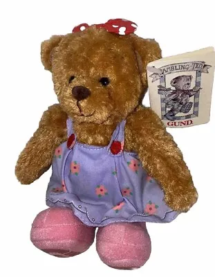 GUND Teddy Bear Rambling Rose Stuffy Plush Toy 7”Stuffed Animal Nwt • $23