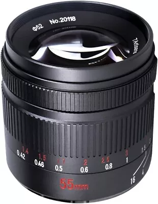 7artisans 55mm F1.4 II Large Aperture APS-C Format Camera Prime Lens Fit Canon • £79.90