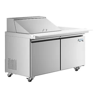 60  2-Door Mega Top ADA Refrigerated Sandwich Prep Table With Deep Cutting Board • $4211.67