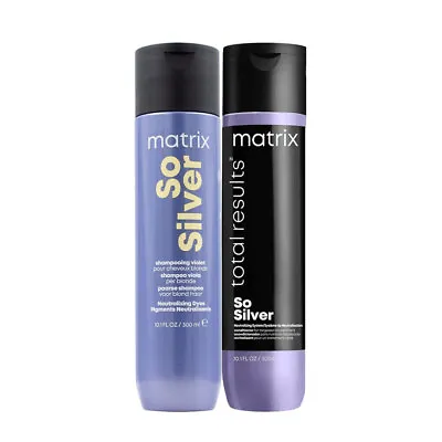 £31.19 • Buy Matrix Total Results So Silver Shampoo 300ml Conditioner 300ml
