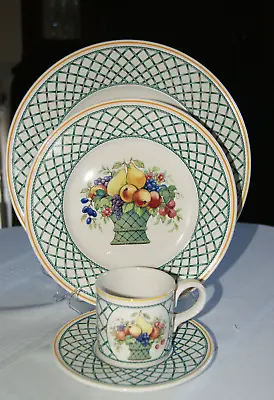 Villeroy & Boch Basket China Place Settings Dinner Salad Plate Cup DISCONTINUED • £37.84