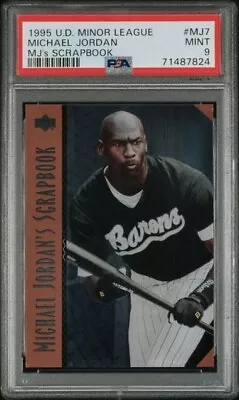 1995 Upper Deck Minor League #MJ7   MICHAEL JORDAN PSA 9 Mint MJ's Scrapbook • $27.99