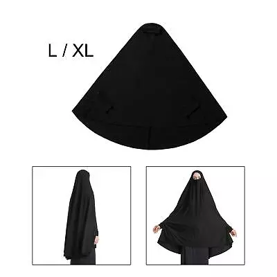 Women's Muslim Abaya Formal Robe Hijab Clothing Body Head Covering Elegant  Half • £16.24