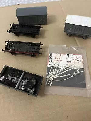 Wagons Mixed Lot P4 Scale Incomplete Used For Spares Model Railways 1 Metal • £6.50