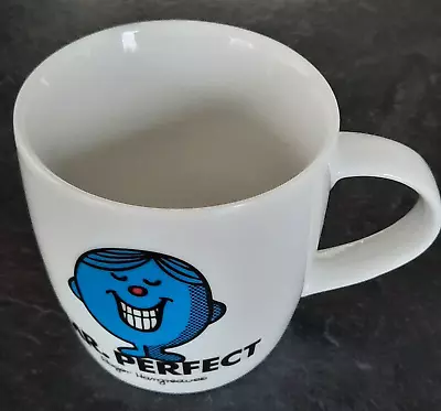 Mr Men Mr Perfect Mug White Blue & Black 2014 Free Post Uk Only • £12.99