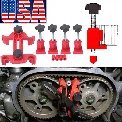 Set Auto Dual Cam Clamp Camshaft Engine Timing Locking Tool Sprocket Gear Fixed • $12.49