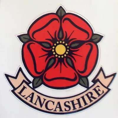 Lancashire Rose Car Scooter Camper Van Decal Sticker • £3.49