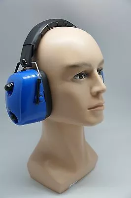 FM Radio Headphone Hearing Protector Earmuffs Mowing Work Blue • $18.99