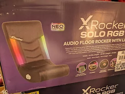 XRocker Solo RGB Audio Floor  Rocker With NEO Lights Game Chair • $48.97