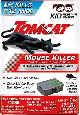 Tomcat Mouse Killer Rats Mice Rat Bait Station Rodent Poison Trap Fast Shipping • $4.98