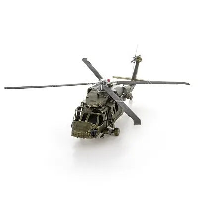 Fascinations Metal Earth Sikorsky UH-60 BLACK HAWK Army Helicopter 3D Model Kit • $12.95