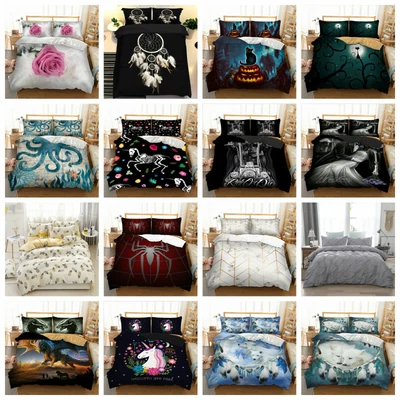 £16.99 • Buy Duvet Cover With Pillow Cases Bedding Set Single Double King UK HOT HD/3D Design