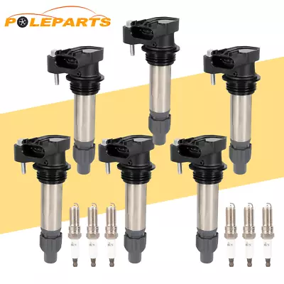 6PCS Ignition Coils W/ Spark Plugs For Cadillac CTS GMC Saturn Chevy Camaro V6 • $70.89