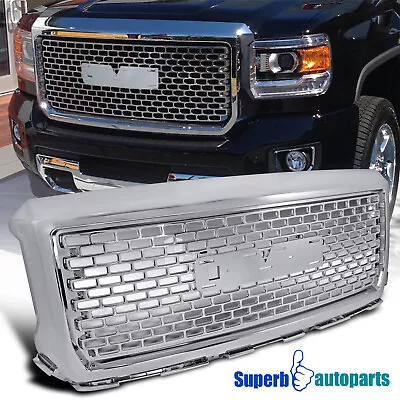 $232.48 • Buy Fits 2014-2015 GMC Sierra 1500 1500HD Denali ABS Grille Front Hood Grill