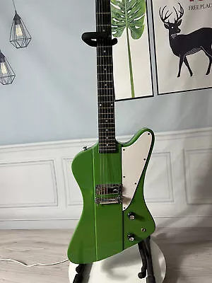 6 String Firebird Green Electric Guitar Mini Pickup Solid Mahogany Body&Neck • $285.91
