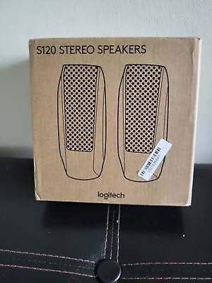 Logitech S120 - 4.4 Watt - 2.0 Stereo Speakers Black (980-000012) For PC And Mac • $24.49