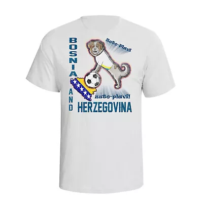 BOSNIA HERZEGOVINA Football T-Shirt Organic Mens Womens Kids Flag Gift Bosnian • $10.09