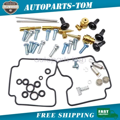 $19.79 • Buy 2 Sets For Yamaha V-Star 1100 XVS1100 1999-09 Carburetor Repair Kit Air Screw Y