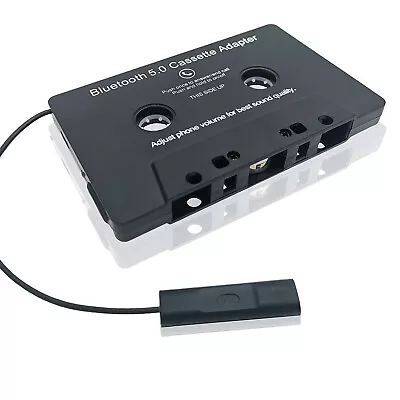 Universal Rechargeable Car Bluetooth Audio MP3 Adapter Cassette Tape Converter • £17.62