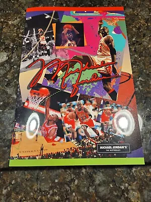 Vintage Michael Jordan Restaurant Large Picture Menu Air Jordan Chicago Bulls • $32.99