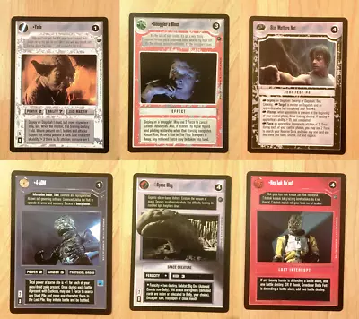 SINGLE CARDS Dagobah Star Wars CCG Card Limited Black - M / NM (Decipher) 1997 • £1