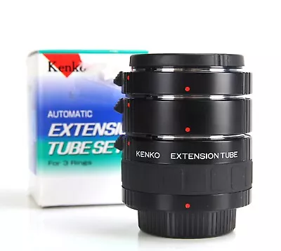 Kenko N/AF Automatic Extension Tube Set  12mm 20mm 36mm For Nikon DSLR & Lenses • £49.99