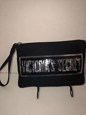 Victoria Secret  Wristlet Hand Purse Bag Color Black • $12