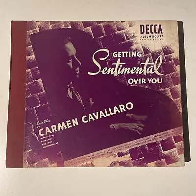 10  78 RPM Record Set-(5) Carmen Cavallaro-Getting Sentimental Over You/No. 177 • $10