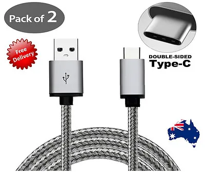 2x USB-C 3.1 Type C Data Cable Fast Charging For Samsung S10 S9 Plus Huawei P30 • $7.03