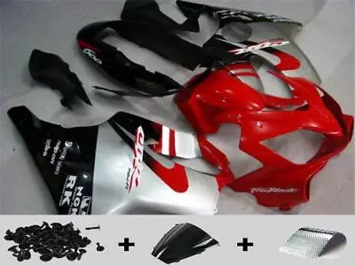 MS Injection Fairing Black Red Kit Fit For ABS Honda CBR600F4I 2004-2007 K008 • $579.99