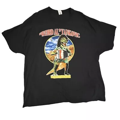 Weird Al Yankovic Yankosaurus Black T Shirt - 3XL - Jurassic Park T-Rex • $20